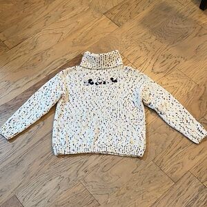 Disney Mickey Mouse Turtle Neck Sweater Size Medium